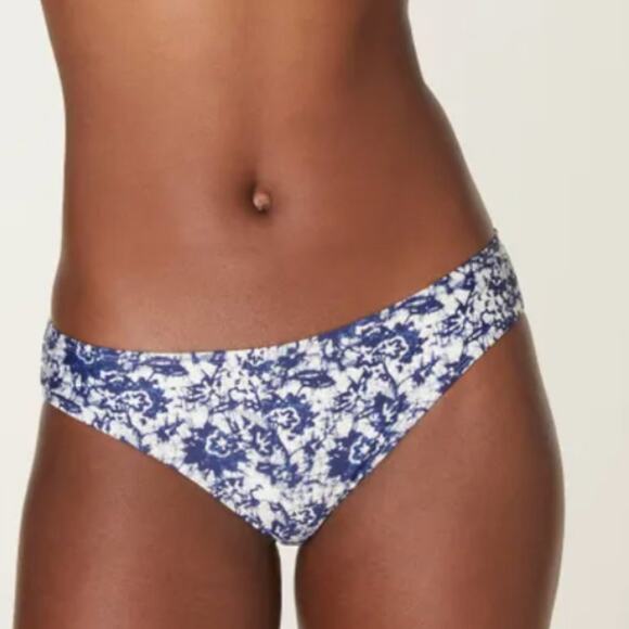 Faherty x Andie Bikini Bottom Island Batik‎ Blue Size Medium - Picture 1 of 6
